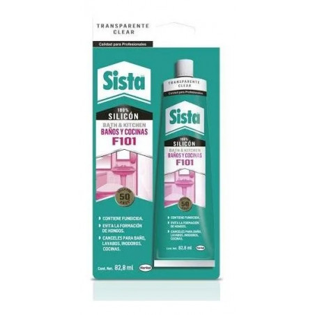 SILICON BAñO Y COCINA TRANSPARENTE F101