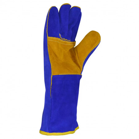 GUANTE SOLDADOR AZUL HILO KEVLAR