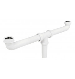 CESPOL DOBLE PARA FREGADERO POLIPROPILENO 1-1/2