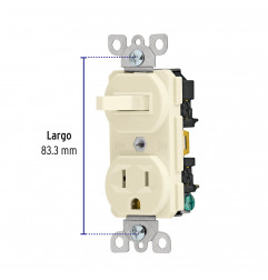 INTERRUPTOR/CONTACTO MARFIL COAP-S