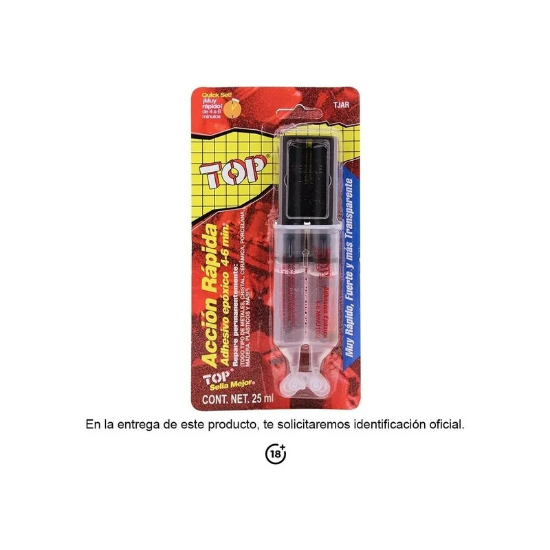 ADHESIVO EPóXICO TOP ACCION RAPIDA 25 ml ADHESIVO EPóXICO TOP ACCION RAPIDA 25 ml