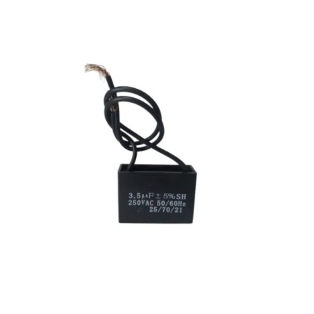 CAPACITOR DOS CABLES 3.5  MDF/250VAC  37X13X24MM