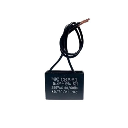 CAPACITOR DOS CABLES 5MDF/250VAC
