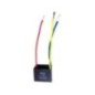 CAPACITOR VENTILADOR DE TECHO 1.5+3 MFD 250VAC.