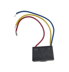 CAPACITOR VENTILADOR DE TECHO 2+5 MDF 250V. CUADRADO