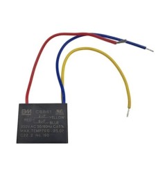 CAPACITOR VENTILADOR DE TECHO 2+6 MDF 250V. CUADRADO