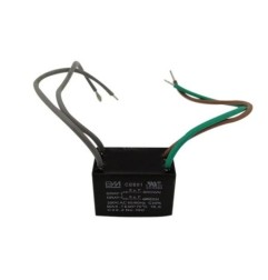 CAPACITOR VENTILADOR DE TECHO 5+5 MFD 250VAC.
