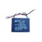 CAPACITOR VENTILADOR DE TECHO TRIPLE 6+5+4 MFD 250VAC.