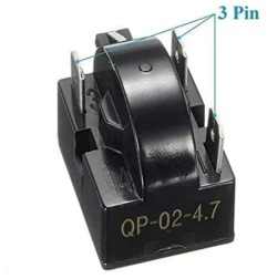 RELAY 3 TERMINALES 110V 4.7OHMS