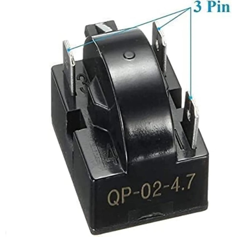 RELAY 3 TERMINALES 110V 4.7OHMS