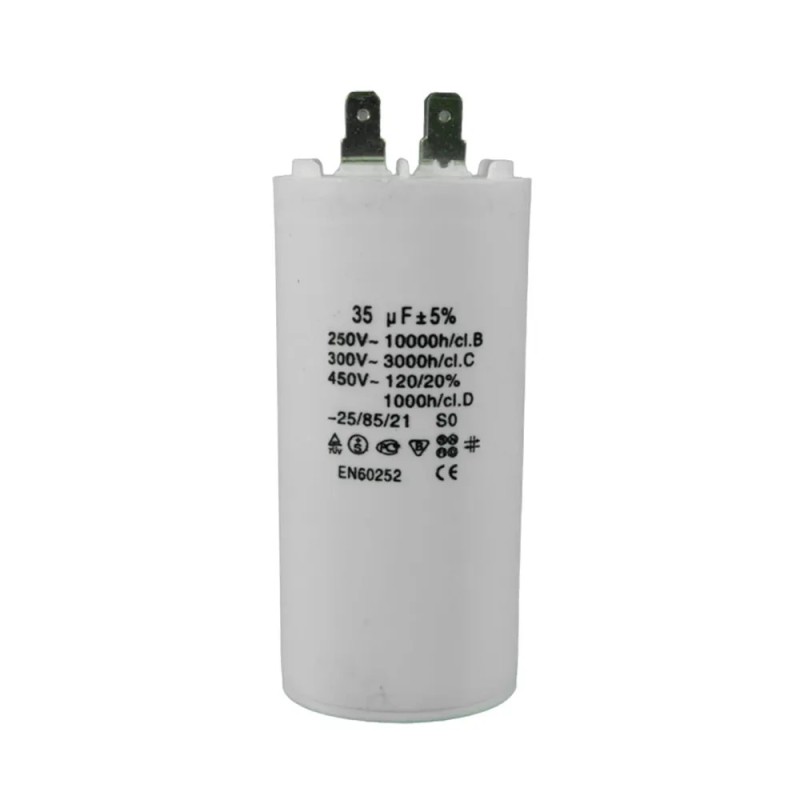 CAPACITOR TRABAJO PLÁSTICO 35 MFD 250-450V