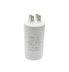 CAPACITOR TRABAJO PLÁSTICO 40 MFD 250-450V