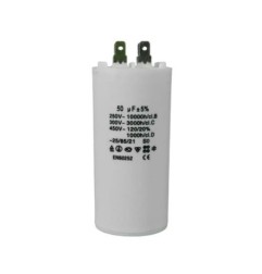 CAPACITOR TRABAJO PLÁSTICO 50 MFD 250-450V