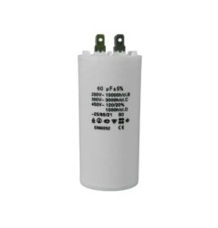 CAPACITOR TRABAJO PLÁSTICO 60 MFD 250-450V