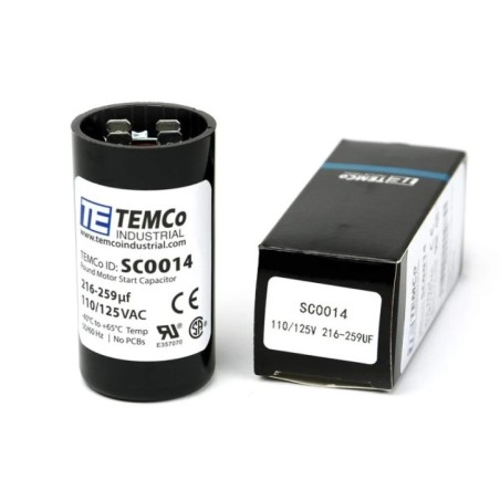 CAPACITOR DE ARRANQUE 216-259 MFD (110-125V)