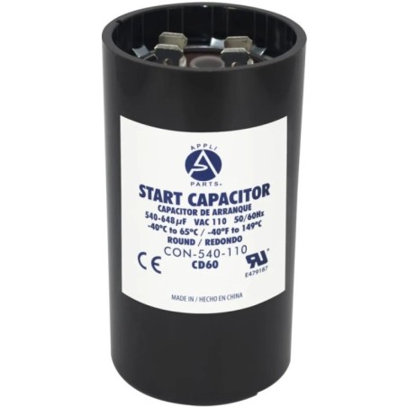 CAPACITOR DE ARRANQUE 540-648 MFD (110-125V)