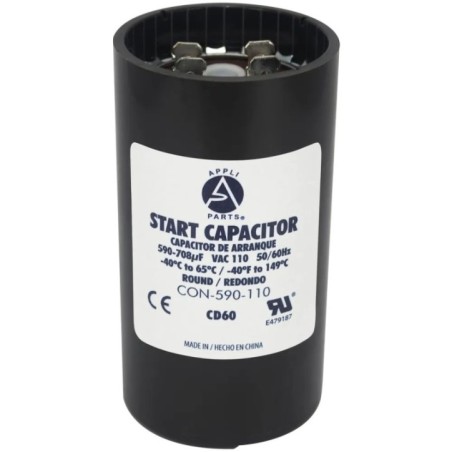 CAPACITOR DE ARRANQUE 590-708 MFD (110-125V)