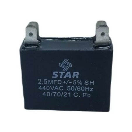 CAPACITOR MINISPLIT 2.5 MFD 440V CUADRADO