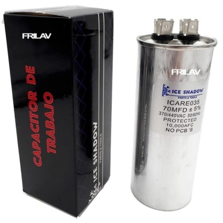 CAPACITOR TRABAJO 70 MFD ALUMINIO