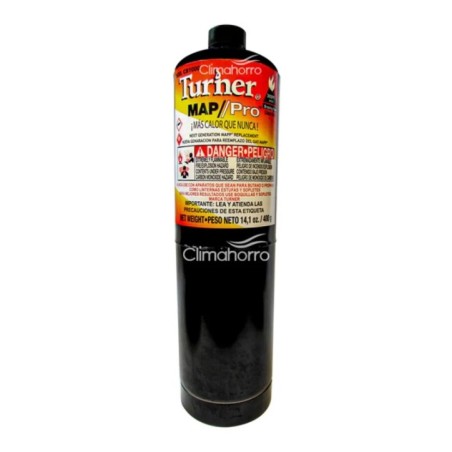 CILINDRO GAS NEGRO SUPER PROPILENO 400GM BURN
