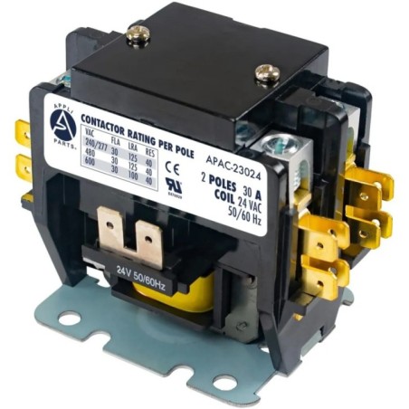 CONTACTOR 2 POLOS 30 AMP 24 VAC