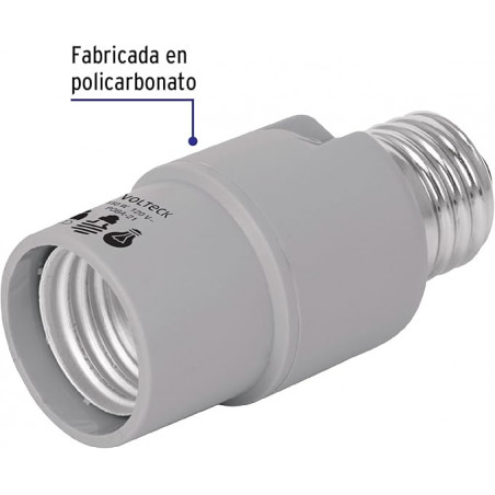 PORTALAMPARA POBA21 CON SENSOR LUZ 360 VOLTECK