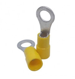 TERMINAL DE OJO AMARILLO 1/4 cal. 10-12