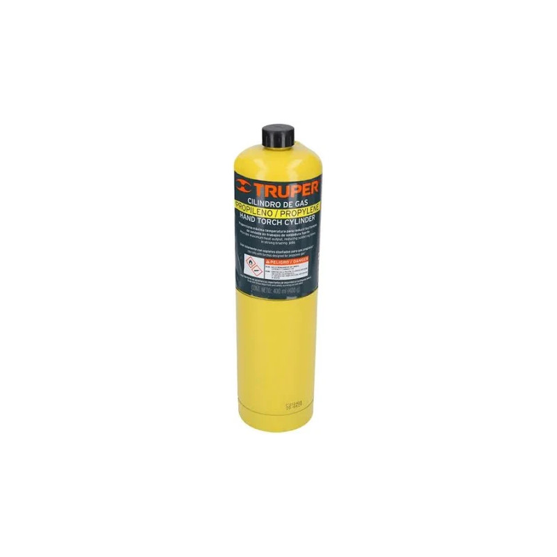 CILINDRO GAS400N AMARILLO GAS PROPILENO 400GM TRUPER CILINDRO GAS400N AMARILLO GAS PROPILENO 400GM TRUPER