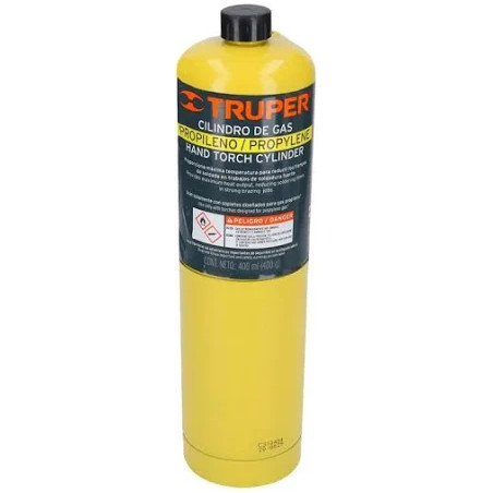 CILINDRO GAS400N AMARILLO GAS PROPILENO 400GM TRUPER