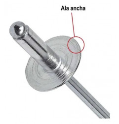 REMACHE 3/16 x 3/8 D/ALUMINIO ALA ANCHA