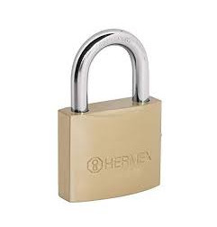 CANDADO HIERRO COLOR LATON 50MM CORTO