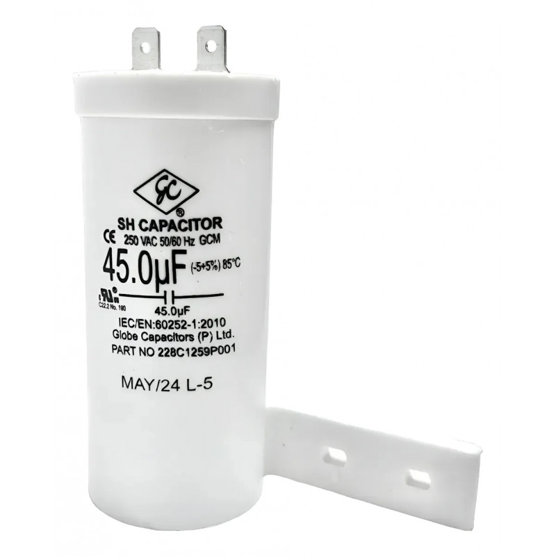 CAPACITOR 45.0 UF (-5+5%) 85C P/LAVADORA 228C1259P001 CAPACITOR 45.0 UF (-5+5%) 85C P/LAVADORA 228C1259P001