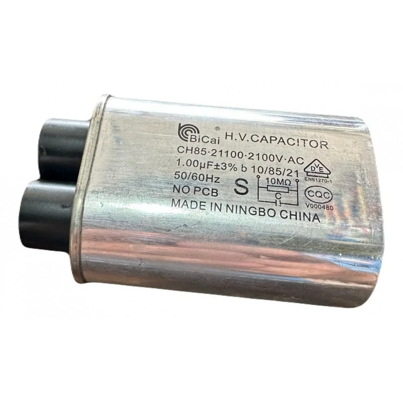 CAPACITOR P/MICROONDAS 1.00 MFD 2100V UNIVERSAL CAPACITOR P/MICROONDAS 1.00 MFD 2100V UNIVERSAL