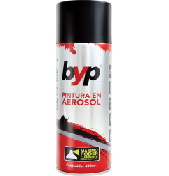 PINTURA AEROSOL NEGRO MATE 400ML.