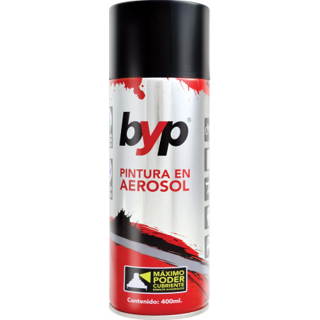 PINTURA AEROSOL NEGRO MATE 400ML.