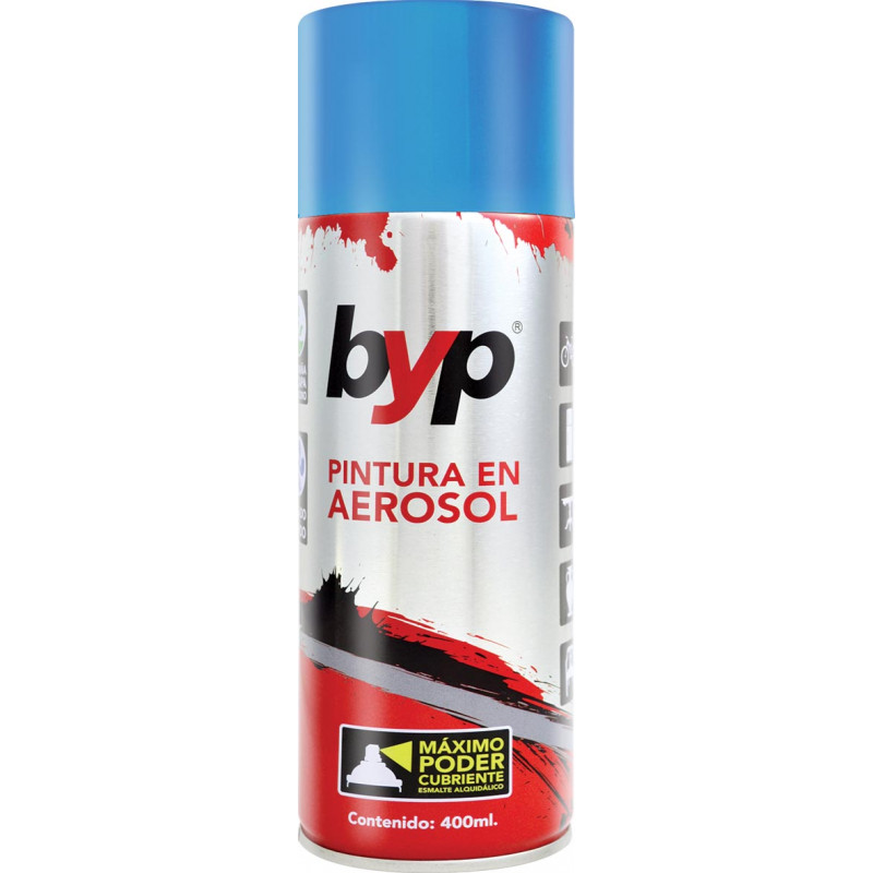 PINTURA AEROSOL AZUL CLARO ALQUIDALICO 400ML. PINTURA AEROSOL AZUL CLARO ALQUIDALICO 400ML.