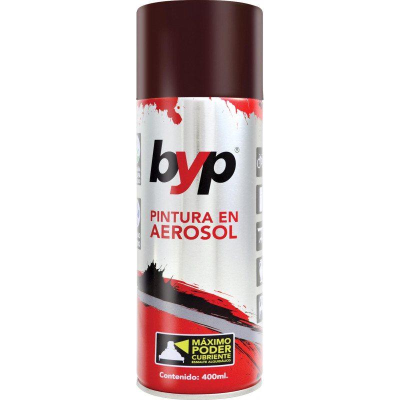 PINTURA AEROSOL CHOCOLATE ALQUIDALICO 400ML. PINTURA AEROSOL CHOCOLATE ALQUIDALICO 400ML.